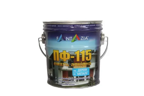 Fantazia емаль ПФ-115М біла матова 2,8 кг